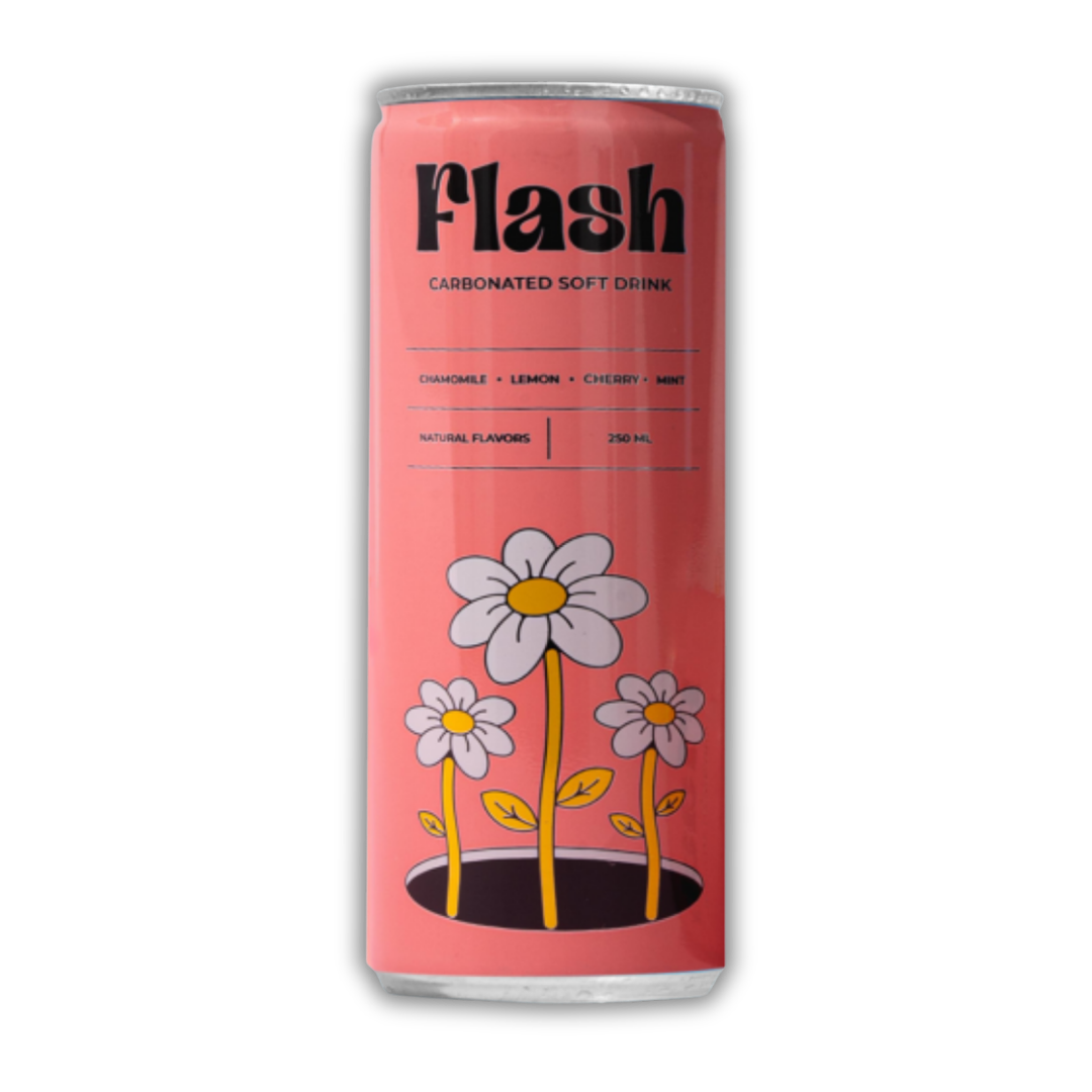 Flash Cherry Carbonated Soft Drink – 24 Pack