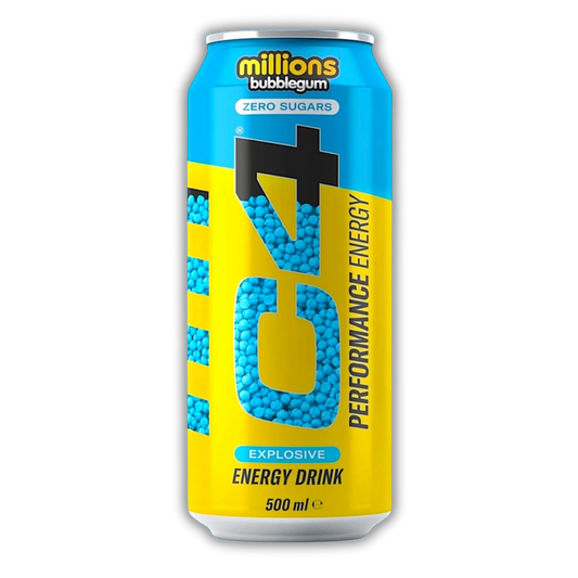 C4 Millions Bubblegum Energy Drink – 24 Pack