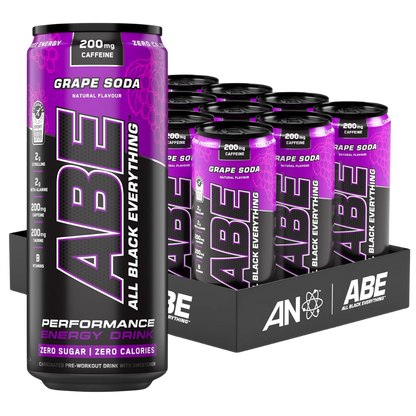 ABE Grape Soda Energy Drink – 12 Pack