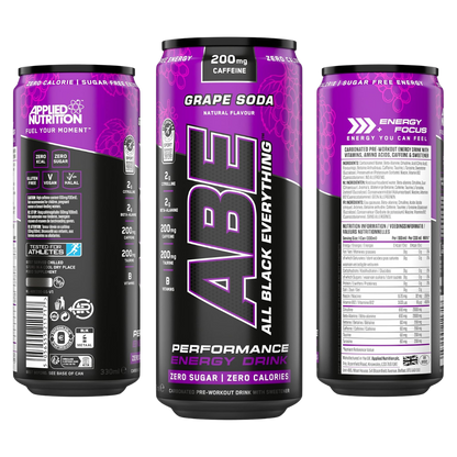 ABE Grape Soda Energy Drink – 12 Pack